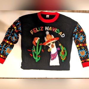 Feliz Navidad Llama Christmas Sweater